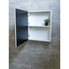 Дзеркальна шафа 55см ЭКОНОМ Barco Blanco лев.