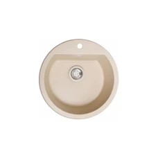 Мойка Solid Round 510х380х180 круглая св.желтый + сифон