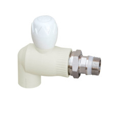 Кран Радиат. Шаров. из PPSU 25*3/4 углов. (В.О.)