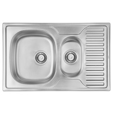 Мойка для кухни ULA 7301 ZS Satin 08 (мойка 7850 нерж.) двойная