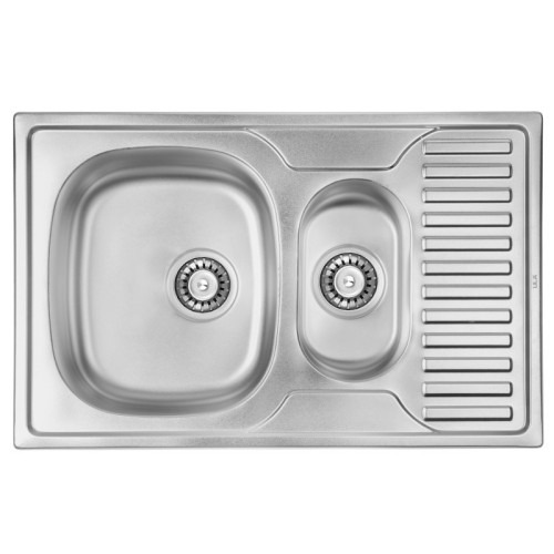 Мойка для кухни ULA 7301 ZS Satin 08 (мойка 7850 нерж.) двойная