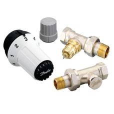 Danfoss Компл.термост.прям.дизайн 1/2 RAS-C+RA-NF+RLV-S (013G5254)