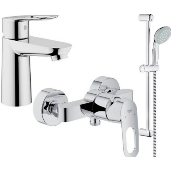 Grohe BauLoop 123220 вмив, душ, стійка