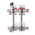 SD FORTE Коллектор термо с расход.(кран сливн.-2,кран маевск.-2) 1"х11" нерж. SFE00411
