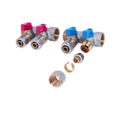 SD Коллектор 1''х 3 выхода под фитинг шар    SD233W3
