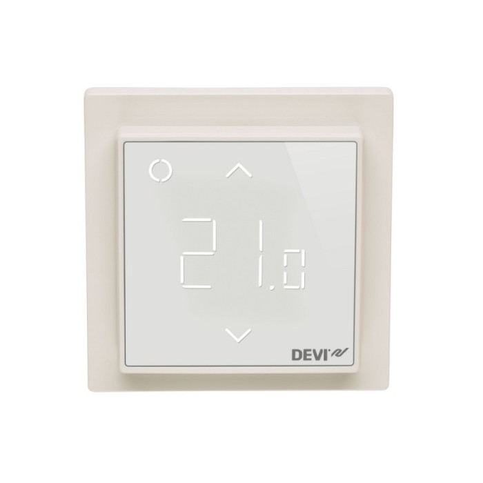 Терморегулятор DEVIreg Smart Wi-Fi слонова кістка (140F1142) Терморегулятор DEVIreg Smart Wi-Fi слонова кістка (140F1142)