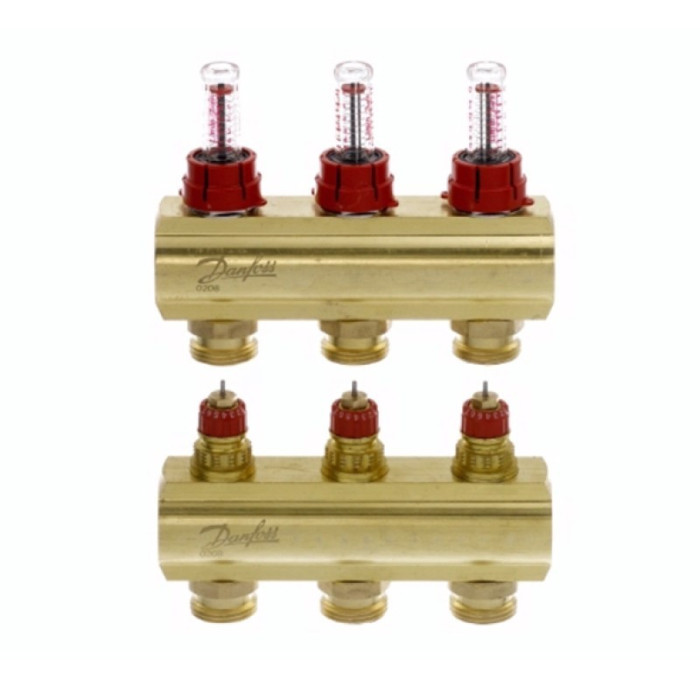 Danfoss Колектор FHF 3F з витратоміром (088U0523)