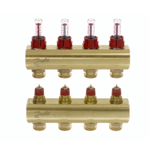 Danfoss Колектор FHF 4F з витратоміром (088U0524)