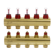 Danfoss Колектор FHF 5F з витратоміром (088U0525)