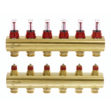 Danfoss Колектор FHF 6F з витратоміром (088U0526)