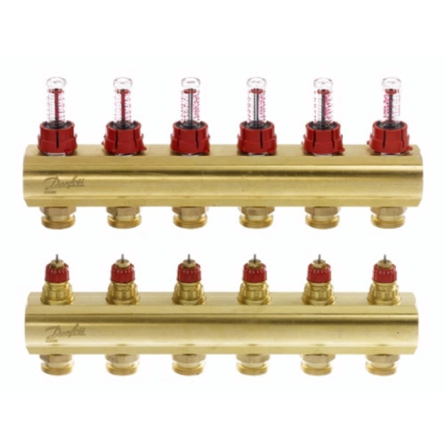 Danfoss Колектор FHF 6F з витратоміром (088U0526)