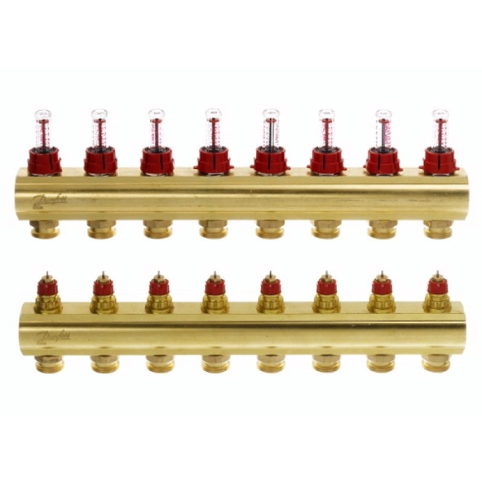 Danfoss Колектор FHF 8F з витратоміром (088U0528)