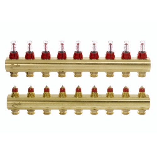 Danfoss Колектор FHF 9F з витратоміром (088U0529)