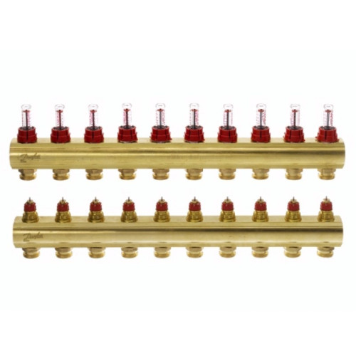Danfoss Коллектор FHF 10F с расходомерам (088U0530)