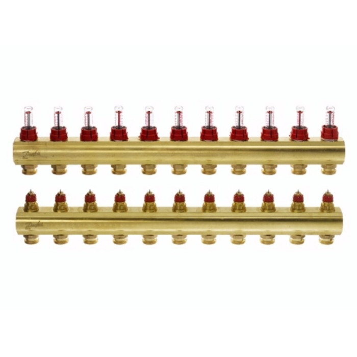 Danfoss Колектор FHF 11F з витратоміром (088U0531)