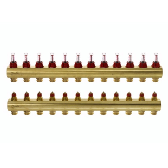 Danfoss Колектор FHF 12F з витратоміром (088U0532)