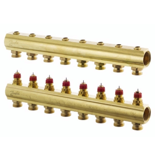 Danfoss Колектор FHF 8 без витратомірів (088U0508)