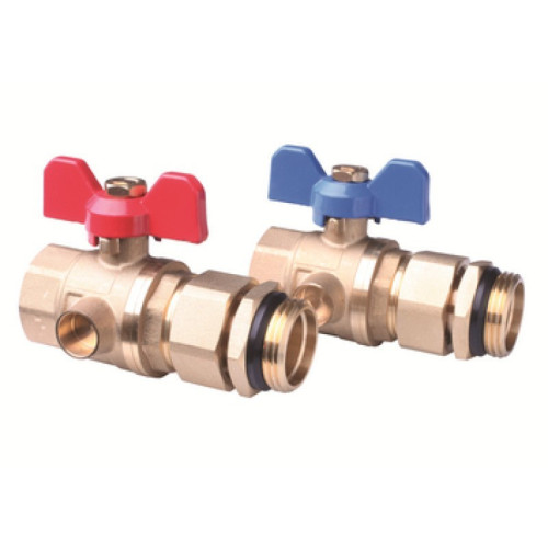 Danfoss Шар.кран для подключение коллектора FHF-BV, пара (088U0822)