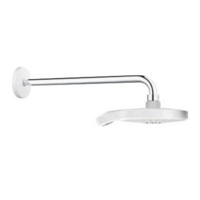 Grohe Power&Soul Cosmopolitan 190 26172LS0 Верхній душ та душовий кронштейн 422 мм (білий)