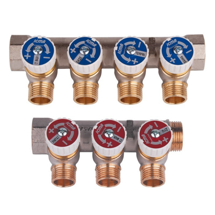 колектор 1"х2 різьблення 1/2 "Icma" №227
