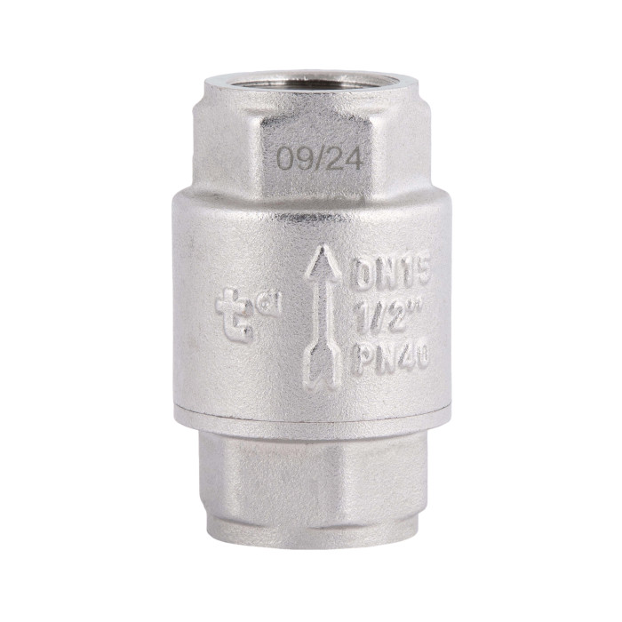 Обратний клапан Thermo Alliance Forte 1/2"ВВ никелированный с латунным штоком TAF240W15