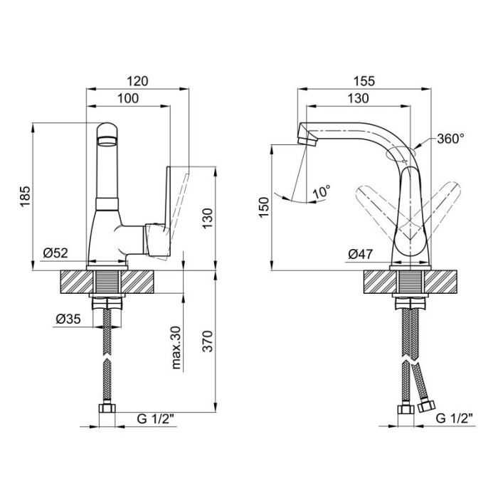 Змішувач для кухні LIDZ (CRM) 14 34 014F-2 (14 34 014 05) Змішувач для кухні LIDZ (CRM) 14 34 014F-2 (14 34 014 05)