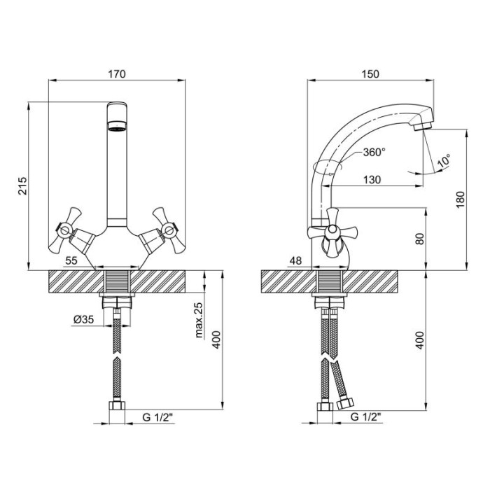 Змішувач для кухні LIDZ (CRM) 75 21 271F-2 (30 21 271 02) Змішувач для кухні LIDZ (CRM) 75 21 271F-2 (30 21 271 02)