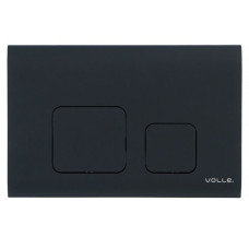 Клавіша змиву чорна soft-touch, пластик, подвійний змив VOLLE CUADRA EVO 222113
