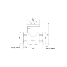 Обратный клапан SD Plus 1" SD242W25