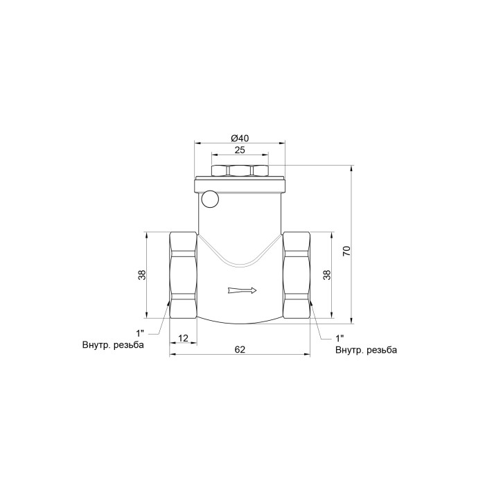 Обратный клапан SD Plus 1" SD242W25