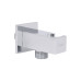 Подключение с держателем для шланга Qtap Spojeni прямоугольное QTCRMBH130 Chrome (Fixsit)