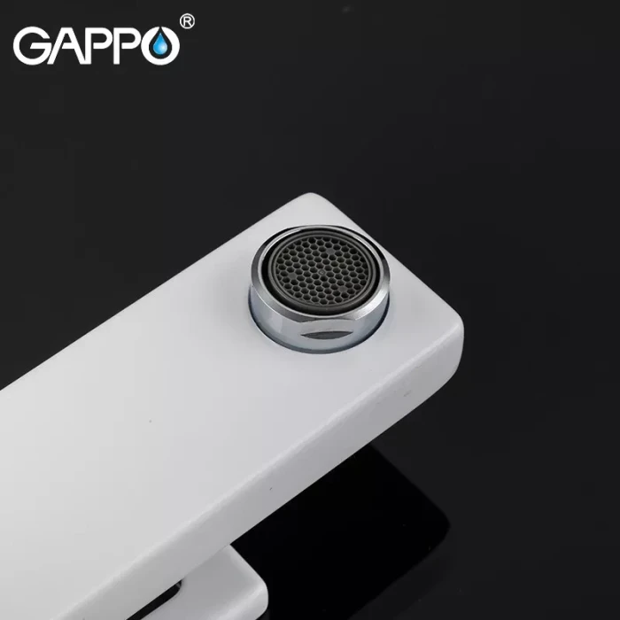 Змішувач для умивальника GAPPO G1017-8, білий/хром Змішувач для умивальника GAPPO G1017-8, білий/хром