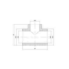 Тройник из полипропилена Thermo Alliance 32х25х32
