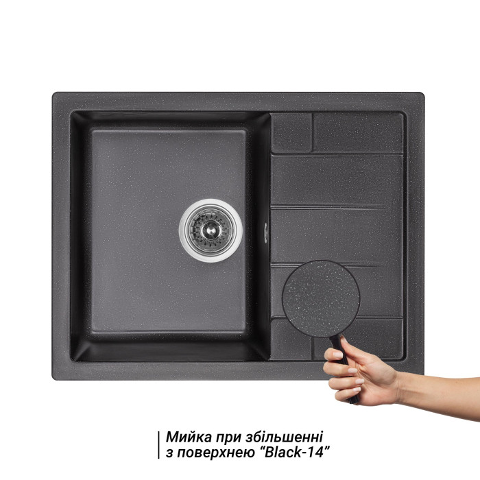 Кухонная мойка Lidz 650x500/200 BLM-14 (LidzBLM14650500200)