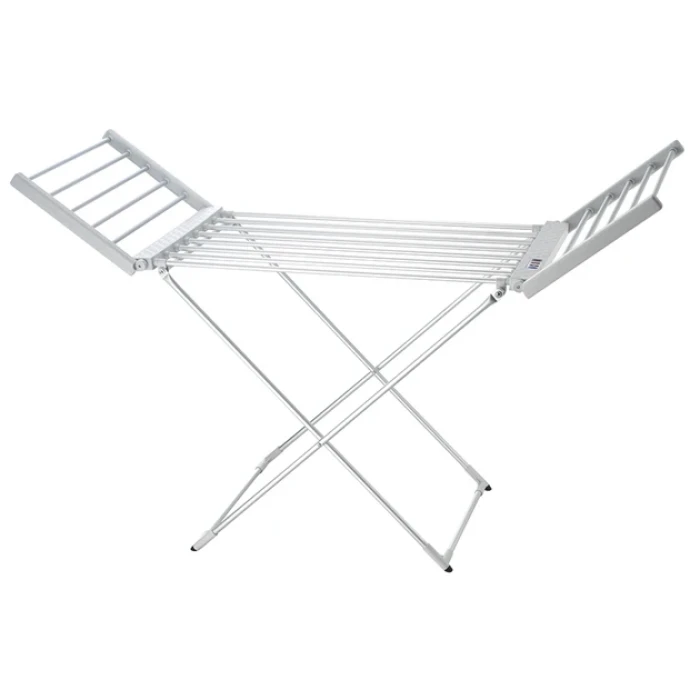 Сушарка для білизни электрична ZERIX Comfort 220W, 220-240V з таймером розкладна серебро