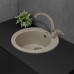 Мойка FANCY TULUZA 540х490х210 круг песок + сифон
