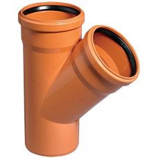 Тройник 160 мм х160 мм х 45 мм наружная канализация ПВХ TEHNO WORLD
