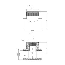 Тройник из полипропилена Thermo Alliance 25х3/4"х25 ВР
