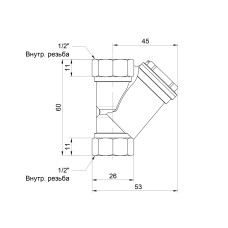 Фильтр SD Forte 1/2" для воды SF124W15