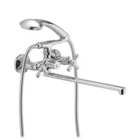 Змішувач для ванни HAIBA Dominox 2-х ручки chr-140 euro (HB0064)