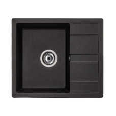 Мийка GRANADO MADRID 580x500x200 прямокутна black shine + сифон