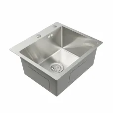 Мойка прямоугольная 500х500х220 Germece/Platinum Handmade 3.0/1.5 мм+отв для дозатора+корзина+дозатор
