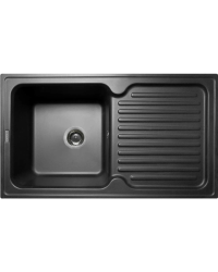 Мойка MiraGGIO ORLEAN  510x541x215 прямоугольная black shine + сифон