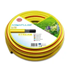 Шланг для полива  3/4  AQUAPULSE STREAM (в бухт 50м) + Лійка у подарунок