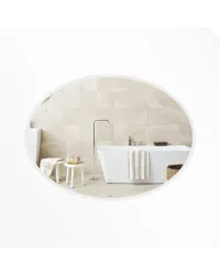Дзеркало настінне овальне 780х580 Q-TAP Virgo LED кнопка, димер