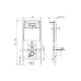 Комплект інсталяції KOLLER POOL Dune 1200SL+унітаз Round T3 Smart Rimless slim soft, кнопка Integro Cosmo хром глянцевий