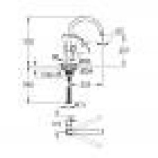 Смеситель  для кухни GROHE BAULOOP 31232001 однорычажный, хром