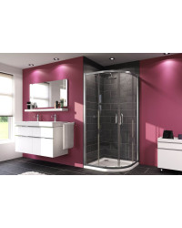 Душевая кабина Huppe  Х1 90*90 см полукруглая