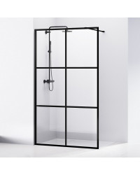 Стенка для душевой кабины VOLLE "Malla Negra" 1100*2000*8mm, Walk-In