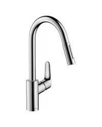Смеситель для кухни HANSGROHE FOCUS M41, однорычажный 240, с вытяжным душем, хром